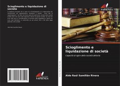 Scioglimento e liquidazione di società - Samillán Rivera, Aldo Raúl