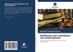 Auflösung und Liquidation von Unternehmen - Samillán Rivera, Aldo Raúl