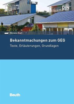 Bekanntmachungen zum GEG (eBook, PDF) - Bart, Melanie