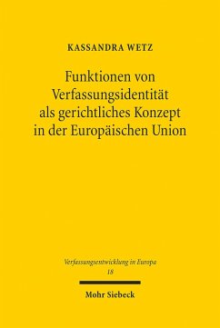 Cover Funktionen von Verfassungsidentität als gerichtliches Konzept in der Europäischen Union (eBook, PDF)