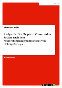 Analyse der Sea Shepherd Conservation Society nach dem Nonprofitmanagementkonzept von Helmig/Boenigk