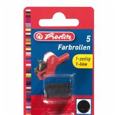 Herlitz Ersatzfarbrolle für Preisauszeichner 1-zeilig schwarz 5 Farbrollen Herlitz Ersatzfarbrolle für Preisauszeichner 1-zeilig schwarz 5 Farbrollen