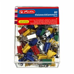 Herlitz Vielzweckklammern 19mm 80 Stück farbig
