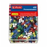 Herlitz Pinnwandnadel farbig 400 Stück