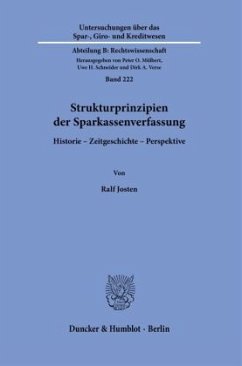 Cover Strukturprinzipien der Sparkassenverfassung.