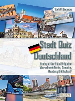 Stadt Quiz Deutschland   Buchspiel für 2 bis 20 Spieler   Wer erkennt Berlin, Dresden, Hamburg & München?