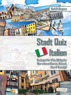 Stadt Quiz Italien   Buchspiel für 2 bis 20 Spieler   Wer erkennt Florenz, Mailand, Rom & Venedig?