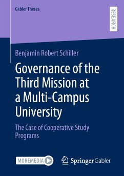 Governance of the Third Mission at a Multi-Campus University (eBook, PDF) - Schiller, Benjamin Robert