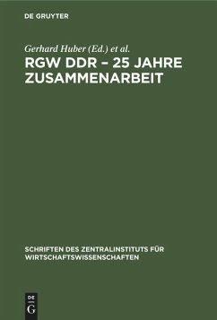 Cover RGW DDR - 25 Jahre Zusammenarbeit