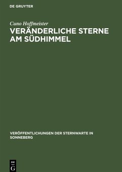 Veränderliche Sterne am Südhimmel - Hoffmeister, Cuno