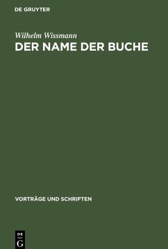 Der Name der Buche - Wissmann, Wilhelm