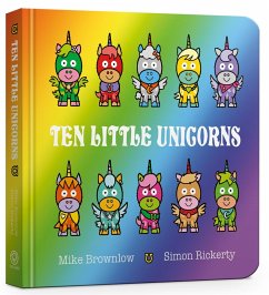 Ten Little Unicorns Board Book - Brownlow, Mike