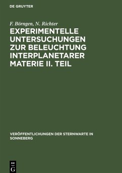 Experimentelle Untersuchungen zur Beleuchtung interplanetarer Materie II. Teil - Richter, N.; Börngen, F.