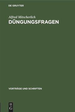 Düngungsfragen - Mitscherlich, Alfred