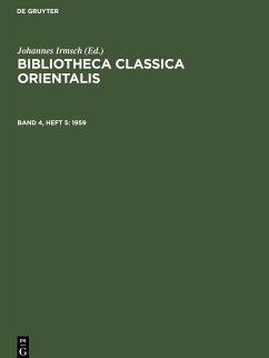 Cover Bibliotheca Classica Orientalis, Band 4, Heft 5, Bibliotheca Classica Orientalis (1959)
