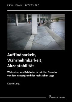 Auffindbarkeit, Wahrnehmbarkeit, Akzeptabilität (eBook, PDF) - Lang, Katrin