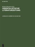 Orientalistische Literaturzeitung, Jahrgang 53, Number 5/6, Mai/Juni 1958