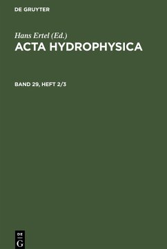 Acta Hydrophysica. Band 29, Heft 2/3