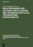 Rechtsfragen der Leitung und Planung des wissenschaftlich-technischen Fortschritts