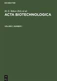 Acta Biotechnologica. Volume 1, Number 1