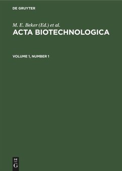 Cover Acta Biotechnologica. Volume 1, Number 1