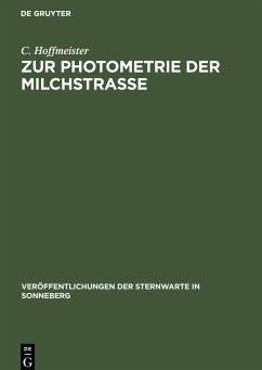 Zur Photometrie der Milchstraße - Hoffmeister, C.