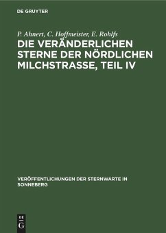 Cover Die veränderlichen Sterne der nördlichen Milchstraße, Teil IV