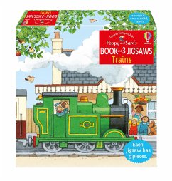 Poppy and Sam's Book and 3 Jigsaws: Trains - Amery, Heather