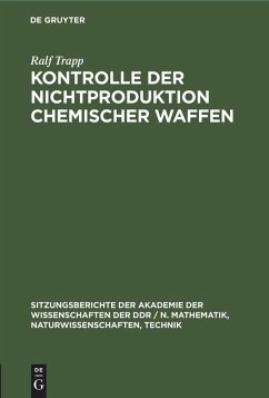 Cover Kontrolle der Nichtproduktion chemischer Waffen