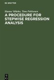 A Procedure for Stepwise Regression Analysis