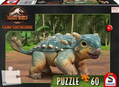 Schmidt 56435 - Jurassic World, Camp Cretaceous, Der Ankylosaurus Bumpy, Kinderpuzzle, 60 Teile