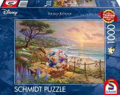 Schmidt 59951 - Thomas Kinkade, Disney Donald and Daisy A Duck Day Afternoon, Puzzle, 1000 Teile
