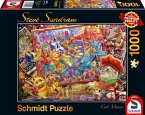 Schmidt 59979 - Steve Sundram, Cat Mania, Katzenmanie, Puzzle, 1000 Teile