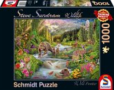 Schmidt 59964 - Steve Sundram, Wildlife, Wild Frontier, Wildtiere am Waldesrand, Puzzle, 1000 Teile