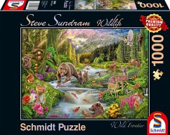 Schmidt 59964 - Steve Sundram, Wildlife, Wild Frontier, Wildtiere am Waldesrand, Puzzle, 1000 Teile