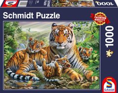 Schmidt 58986 - Tiger und Welpen, Puzzle, 1000 Teile