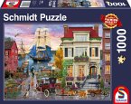 Schmidt 58989 - Schiff im Hafen, Puzzle, 1000 Teile