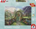 Schmidt 59940 - Thomas Kinkade, Hummingbird Cottage, Puzzle, 1000 Teile