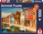 Schmidt 58991 - Bunte Häuser der Insel Burano, Venedig, Puzzle, 1000 Teile
