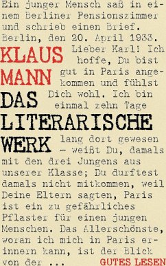 Klaus Mann - Das literarische Werk (eBook, ePUB)