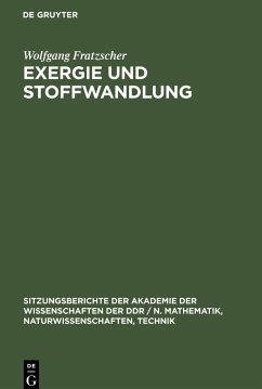 Exergie und Stoffwandlung - Fratzscher, Wolfgang