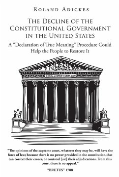 Cover The Decline of the Constitutional Government in the United States (eBook, ePUB)