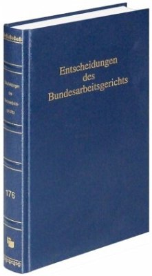 Cover Entscheidungen des Bundesarbeitsgerichts (BAGE 176)