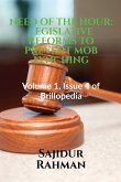 Need of the Hour: LEGISLATIVE REFORMS TO PREVENT MOB LYNCHING: Volume 1, Issue 4 of Brillopedia
