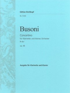 Concertino op.48 für Klarinette und Orchester für Klarinette und Klavier