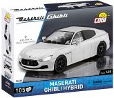 COBI 24566 - Maserati Ghibli Hybrid, Weiß, Luxus-Sportwagen, 105 Klemmbausteine