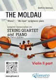 Violin II part of "The Moldau" for String Quartet and Piano (fixed-layout eBook, ePUB)