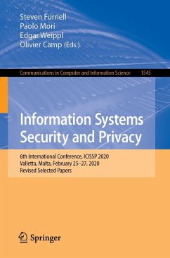 Cover Information Systems Security and Privacy (eBook, PDF)