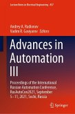 Advances in Automation III (eBook, PDF)