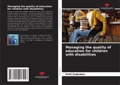 Managing the quality of education for children with disabilities - Zudenkov, Kirill